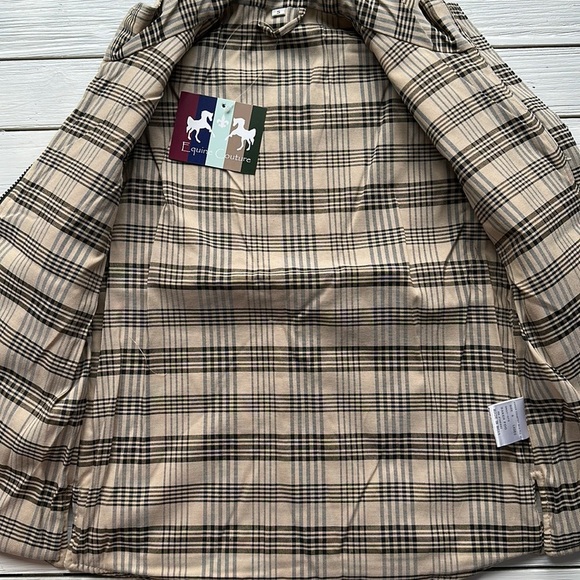 NWT Baker Country Quilted Tan Plaid Vest size S - Picture 2 of 9